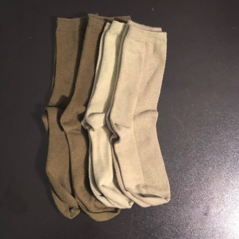 "M Cool Mary" Cotton Knit Dress Casual Crew Socks
